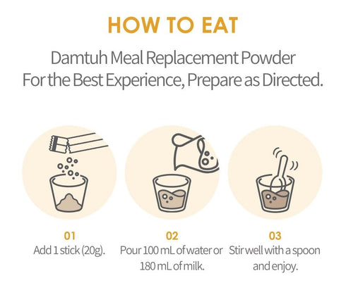 12-Grain 20g 40 Packs Damtuh Misugaru Powder Drink Mix Korean Roasted Multigrain Blend with Quinoa, Oat, Lentil
