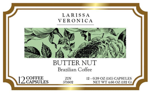 Larissa Veronica (12 571602) 3 Pack Butter Nut Brazilian Coffee (Single Serve K-Cup Pods) (Gourmet, Naturally Flavored