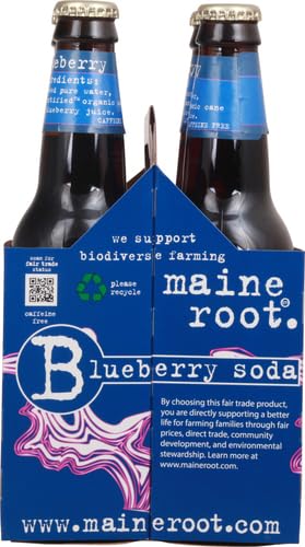 Maine Root 48 oz, 4 Soda Blueberry, fl ct