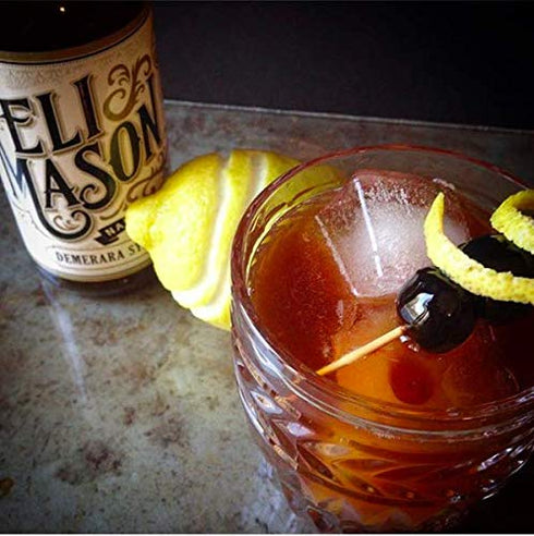 2 10 Eli Mason Demerara Syrup Small-Batch Craft Cocktail Syrup Made with Rich Demerara Sugar for Old Fashioneds