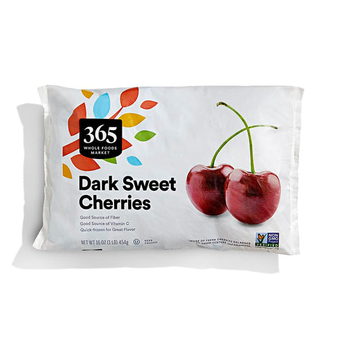 365 by Whole Foods Market , Dark Sweet Cherries, 16 oz, (Frozen)