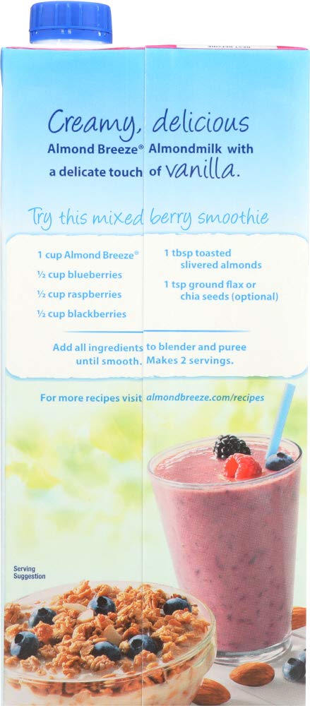 32 oz. (Pack 2) Blue Diamond Growers - Almond Breeze Almond Milk Unsweetened Vanilla - of by Blue Diamond Almonds