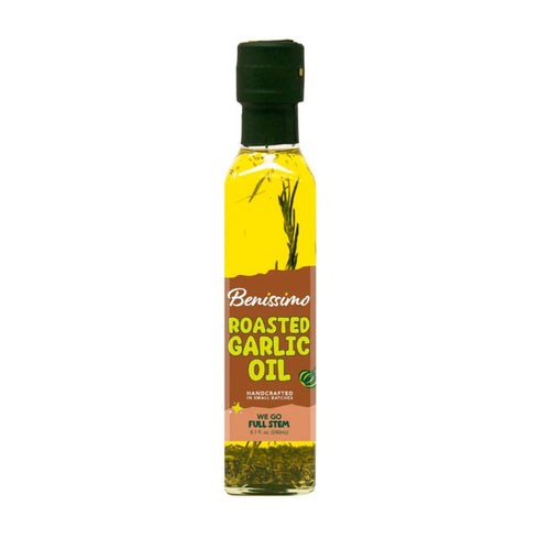 Benissimo Roasted Garlic Herb Infused Oil Blend Gourmet Garlic Oil for Sauting,