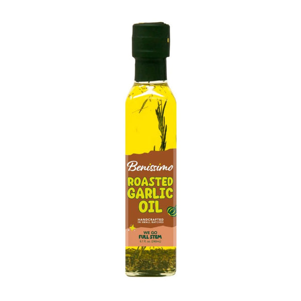 Benissimo Roasted Garlic Herb Infused Oil Blend Gourmet Garlic Oil for Sauting,