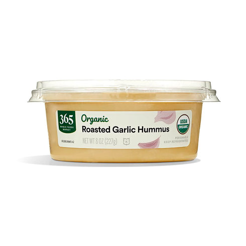 365 by Whole Foods Market , Organic Roasted Garlic Hummus, 8 Ounce