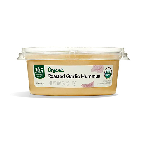 365 by Whole Foods Market , Organic Roasted Garlic Hummus, 8 Ounce
