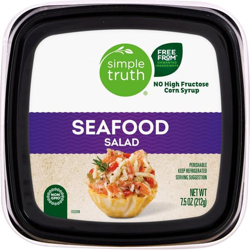 Generic 7.5 oz, Pack 2 Seafood Salad, Ready to Eat Chilled Seafood Mix Snack