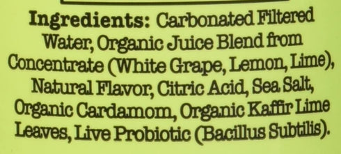 12 (Pack 12) Culture Pop Lemon Lime & Cardamom Probiotic Soda, Plant Based, Fluid Ounces