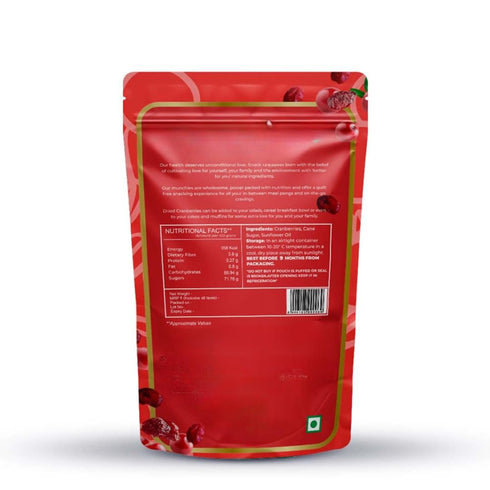 Generic (pack 1), -200 Cranberry Dry fruit of Healthy Snacks, Fiber Rich, Highly Nutritional, No Added Sugar gm