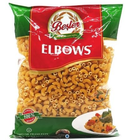Generic Elbows 100% 16 Oz, Pack 8 Pasta ByBesler, Durum Wheat