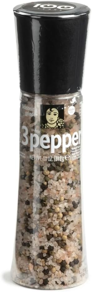Carmencita. Himalaya Pink Salt and 3 Peppercorns. Giant Grinder. 312g (11oz)