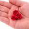 Global Sugar Art Rosebud Deep Red Unwired Sugar Cake Flowers,Tiny, 36 Count
