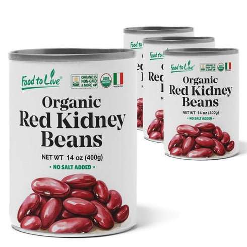 Food to Live Organic Italian Red Kidney Beans, 14 oz (Pack of