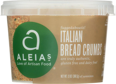 Aleia's Gluten Free Foods Bread Curmbs, Italian, Gf, 13-Ounce (Pack of 4)