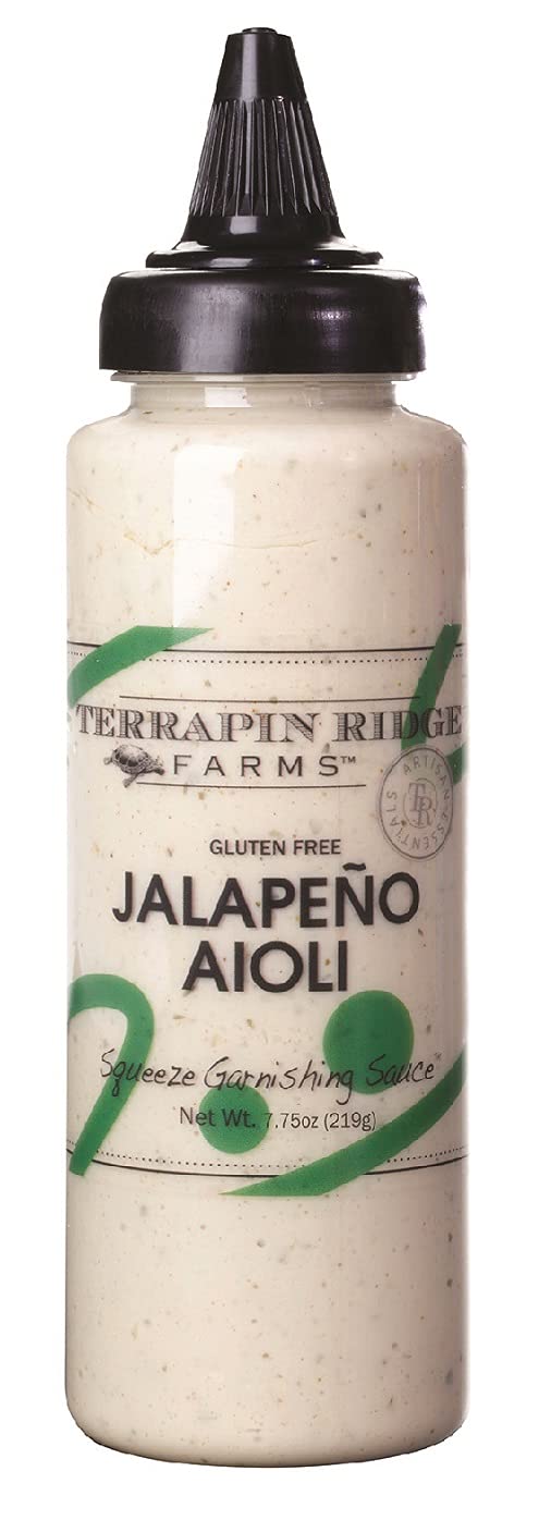 Terrapin Ridge Farms Jalapeno Aioli Zesty Garnishing Sauce for Burgers, Sandwiches &