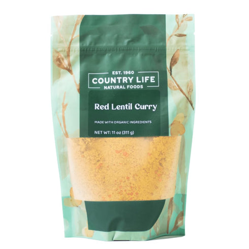 Country Life Red Lentil Curry Meal Kit, Certified Organic, Plant-Based, Non-GMO, Vegan,