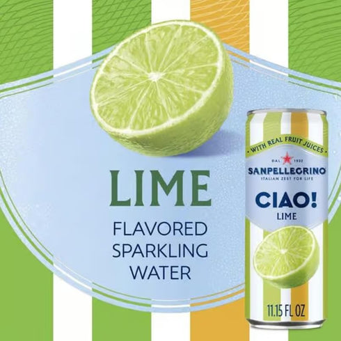 KD Chocolates 0g Lime Sparkling Water, Low-Cal, Added Sugar