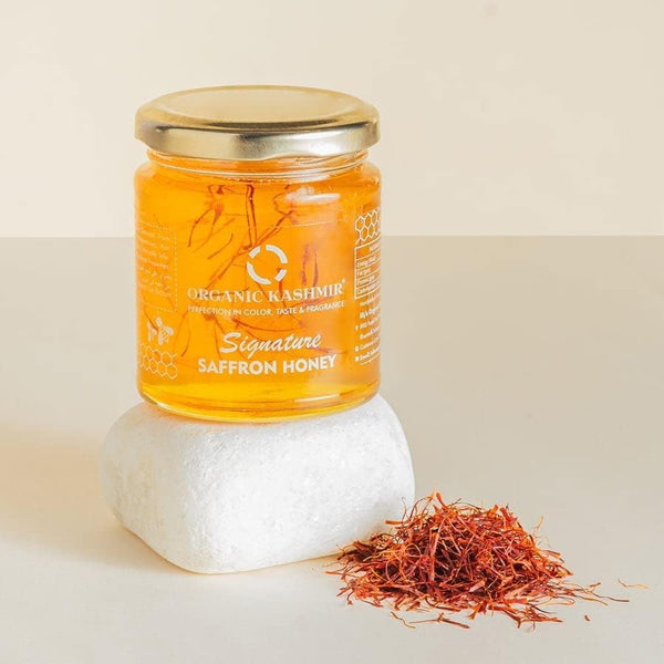 Generic Organic Kashmir Signature Saffron Honey Organic Saffron Thread Honey Kesar Honey 250