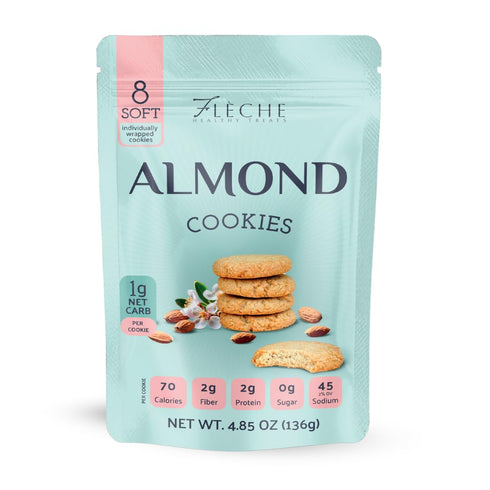 Almond Cookies, Sugar Free, Dairy Free, Gluten Free, Low Carb, Low Calories,