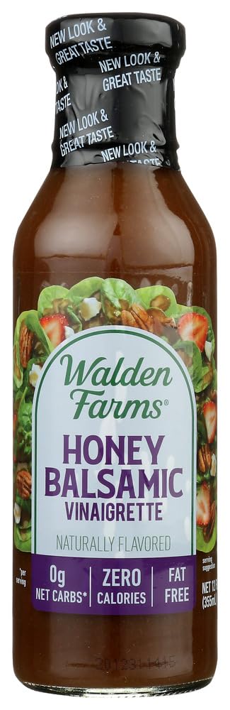 Walden Farms Honey Balsamic Vinaigrette Salad Dressing, 12 Ounce (Pack of 6)