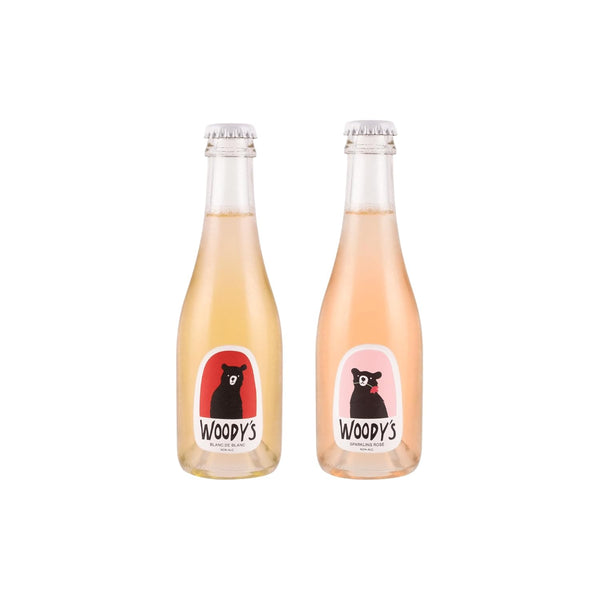 Woody's Mini Duo Blanc + Ros 187ml (2 pack) | Alcohol-Free Wine