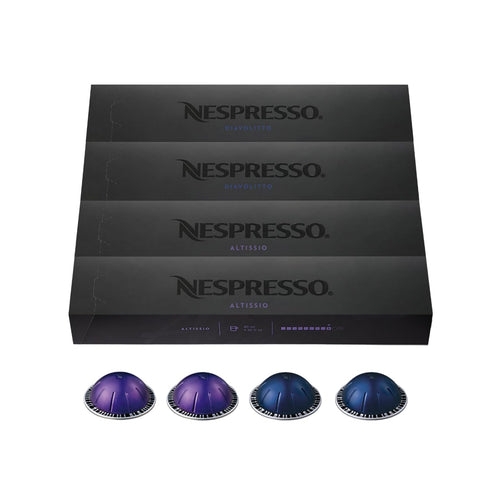 Nespresso Capsules Vertuo, Espresso Bold Variety Pack, Medium and Dark Roast Espresso