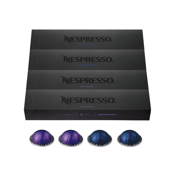 Nespresso Capsules Vertuo, Espresso Bold Variety Pack, Medium and Dark Roast Espresso