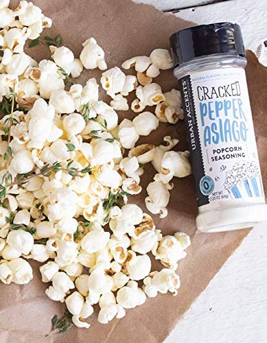 Urban Accents Pack, (6 Gourmet Popcorn Seasoning Variety All Natural Flavors) - Dill Pickle, White Cheddar, Kettle