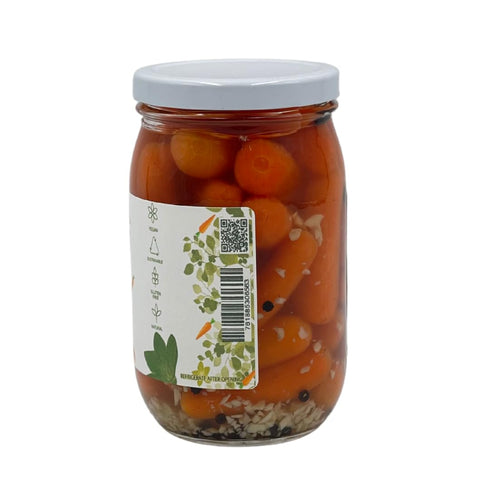 -17 Oz The Carrots | Pickled Roasted Carrots - Crisp, Mildly Sweet & Tangy Snack Gourmet Pickled Vegetables for Salads