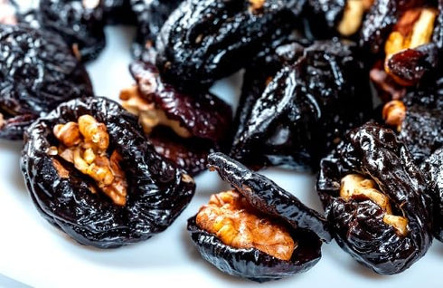 Belevini 17.63 oz (Pack 1) Prunes Stuffed with Walnuts, Kosher, Vegan, No Sugar Added - Natural Healthy Snack,