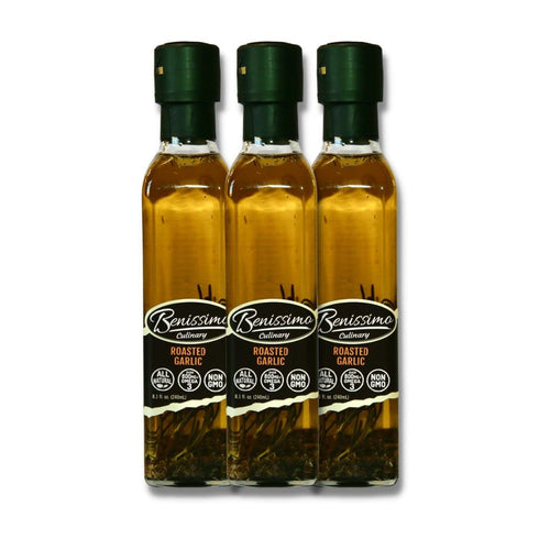 Benissimo Oil, Roasted Garlic, 8.10-Ounce (Pack of 3)