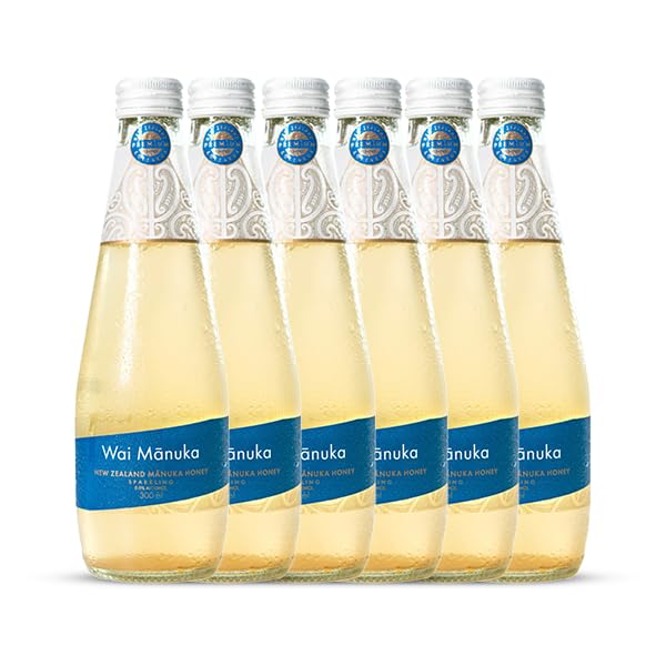 Wai Mnuka Sparkling Mnuka Honey Drink - Premium Non-Alcoholic Beverage with New