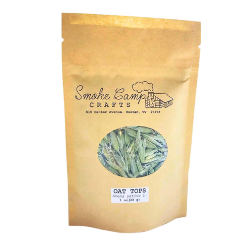 Smoke Camp Crafts Milky Oat Green Tops, Avena sativa, Dried Herbs, Milky