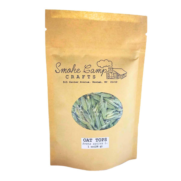 Smoke Camp Crafts Milky Oat Green Tops, Avena sativa, Dried Herbs, Milky
