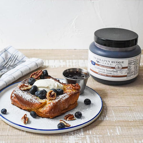 '-1 Terrapin Ridge Farms Blueberry Bourbon Pecan Jam - Sweet & Flavorful Jam with Blueberries, Pecans, Raisins