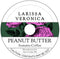 Larissa Veronica Peanut Butter Sumatra Coffee (Single Serve K-Cup Pods) (Gourmet, Naturally Flavored, Whole