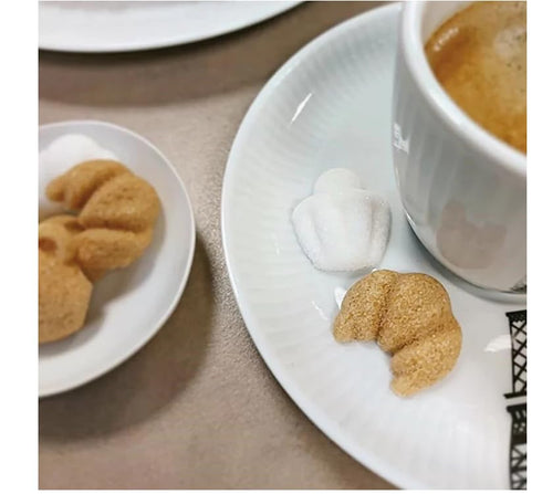 Metr Canasuc Paris, Matin Paris (Morning in Paris), Pur Sucre de Canne, Assorted Molded "Cafe-theme" Sugars