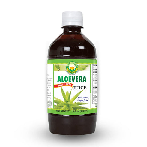 16.23 Oz (480ml) BASIC AYURVEDA Aloe Vera Juice Sugar Free | Fl | Pure Aloe Vera Herbal Juice | Supports Digestion