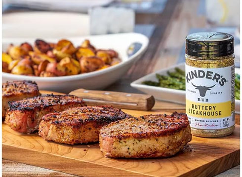 HUBZ Set, 4-Pack, 10.5 oz 9.5 oz 9.5 oz 9.4 oz KINDERs Pantry Essentials Seasoning The Blend, Buttery Steakhouse