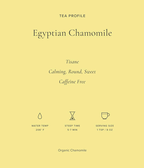 12 Count Art of Tea | Organic Egyptian Chamomile Tea Bags (Naturally Caffeine Free) | Sampler Box