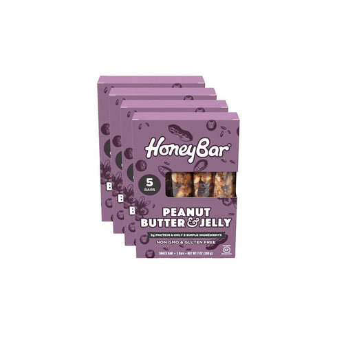 HoneyBar Snack Bar | Certified Gluten Free | Non-GMO | Vegetarian (Peanut Butter
