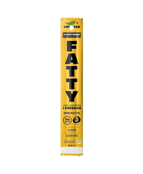 FATTY Meat Sticks, Pork Raised Without Antibiotics, Grass-Fed Beef, 13g Protein Per