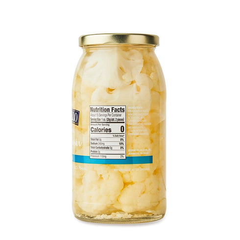 25.5 oz (3 Pack) DeLallo Mild Pickled Cauliflower in Tangy Vinegar Brine, Crispy Crunch Texture, Naturally Cured