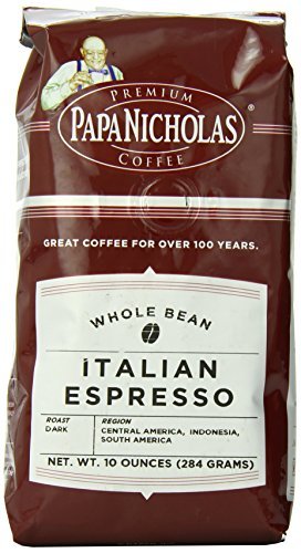 PapaNicholas Coffee Whole Bean Italian Espresso, 12 Count