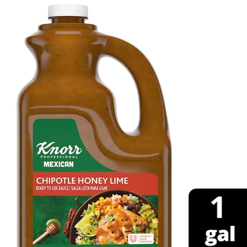 1 Pack 1 Knorr Professional Chipotle Honey Lime Sauce, Ready to Use Sauce for Foodservice, Gallon, Gluten Free, Gallon
