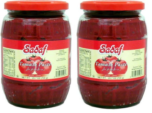 Sadaf Tomato Paste in jar - Tomato paste no sugar added -