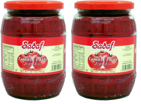 Sadaf Tomato Paste in jar - Tomato paste no sugar added -