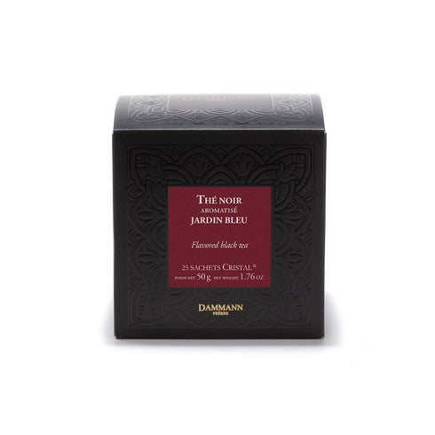 Dammann Freres Sachets, Jardin Bleu Tea Bags, Premium French Black Tea, 25 Count