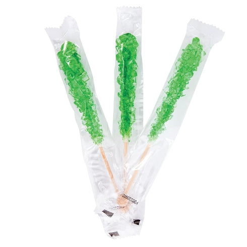 (24ct, Bayside Candy Rock Candy Wrapped Sticks Assorted and Individual Flavors Old-Fashioned Sugar Crystal on a Stick