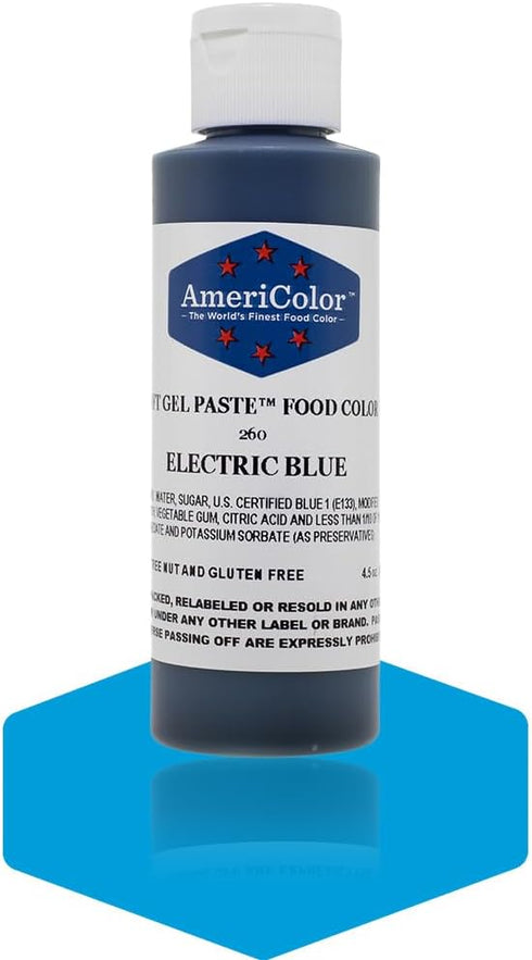 Americolor Soft Gel Paste Food Color, 4.5-Ounce, Electric Blue